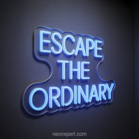 Escape the Ordinary | Neon Light for Beauty & Hair Salon - NeonXpertSmallWhite