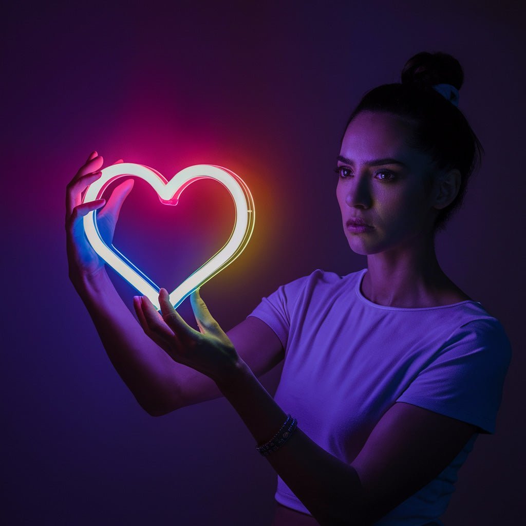 Free Rainbow Heart Neon Sign - NeonXpert