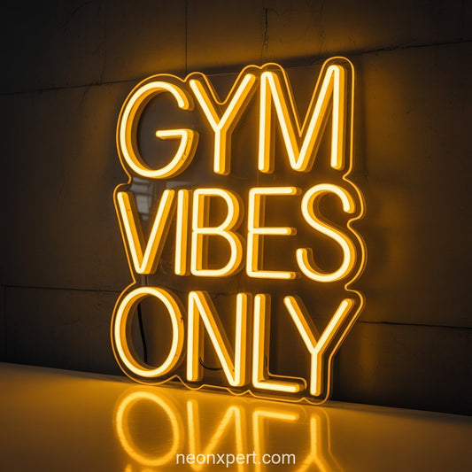 Garage Gains Neon Light Gym Decor - NeonXpertSmallWhite