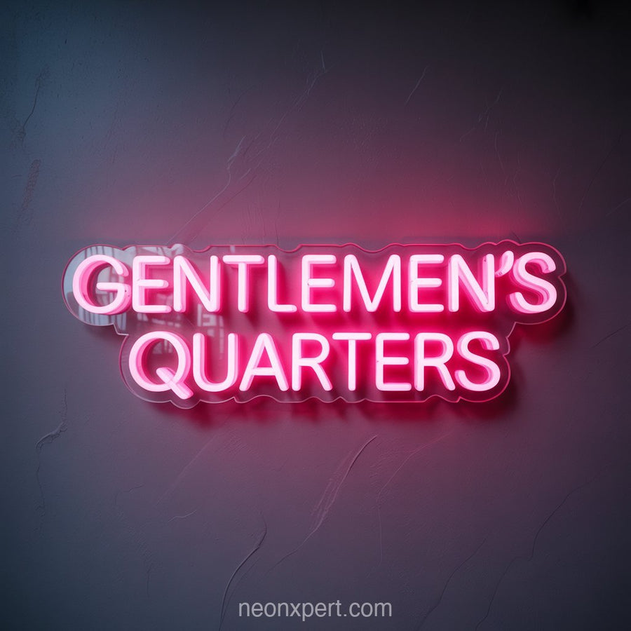 Gentlemen's Quarters | Beauty & Hair Salon Neon Light - NeonXpertSmallWhite