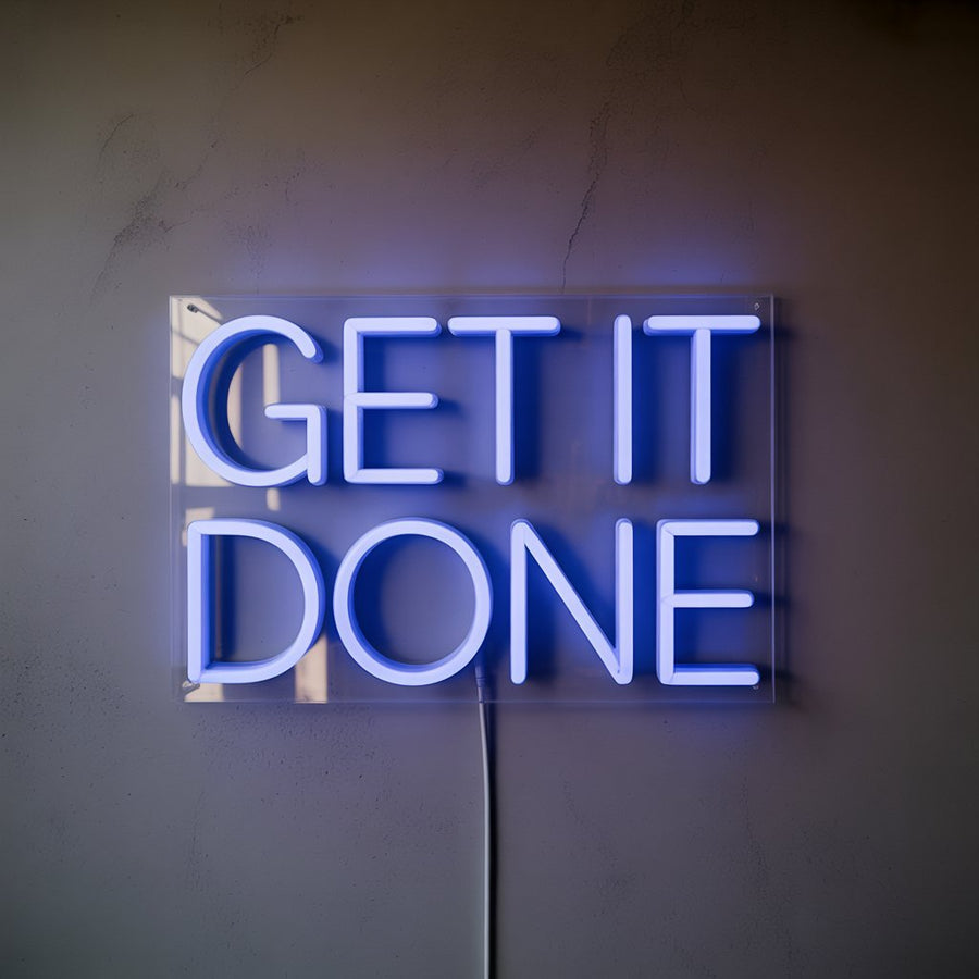 Get It Done | Motivational LED Neon Sign - NeonXpertSmallWhite