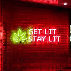 Get Lit Stay Lit LED Neon Sign - NeonXpert12 x 6 inBlue