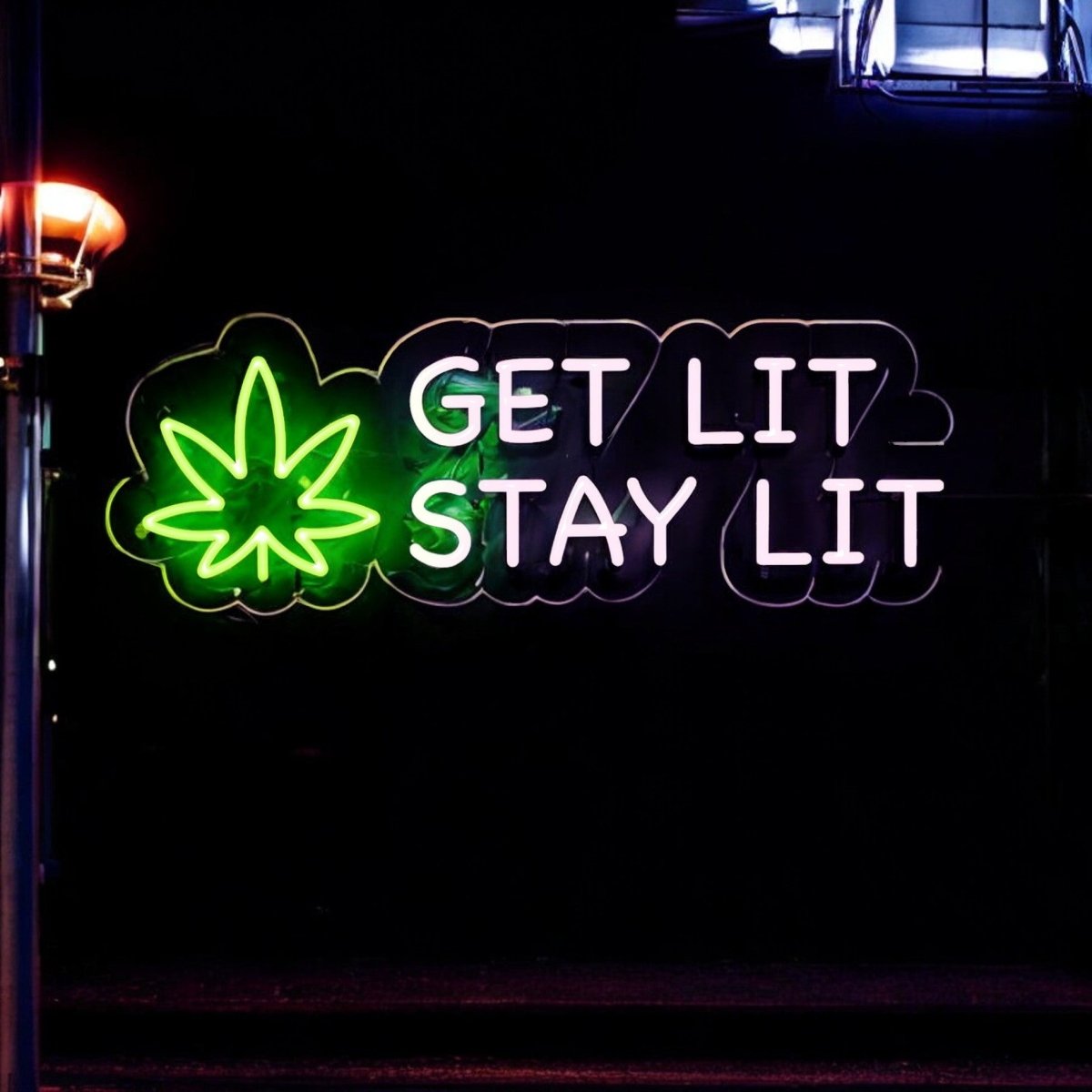 Get Lit Stay Lit LED Neon Sign - NeonXpert12 x 6 inBlue