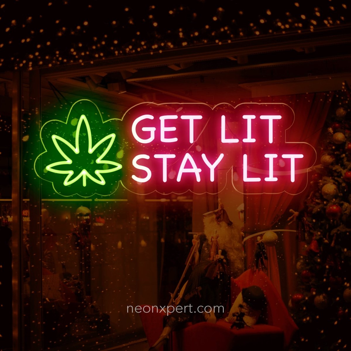 Get Lit Stay Lit LED Neon Sign - NeonXpert12 x 6 inHot Pink