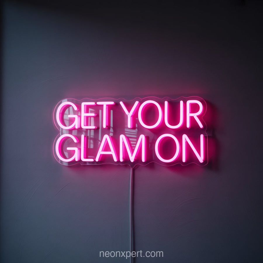 Get Your Glam On | Trendy Neon Light for Beauty & Hair Salon - NeonXpertSmallWhite