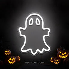 Ghost LED Neon Sign | Spooky Halloween Decor - NeonXpert