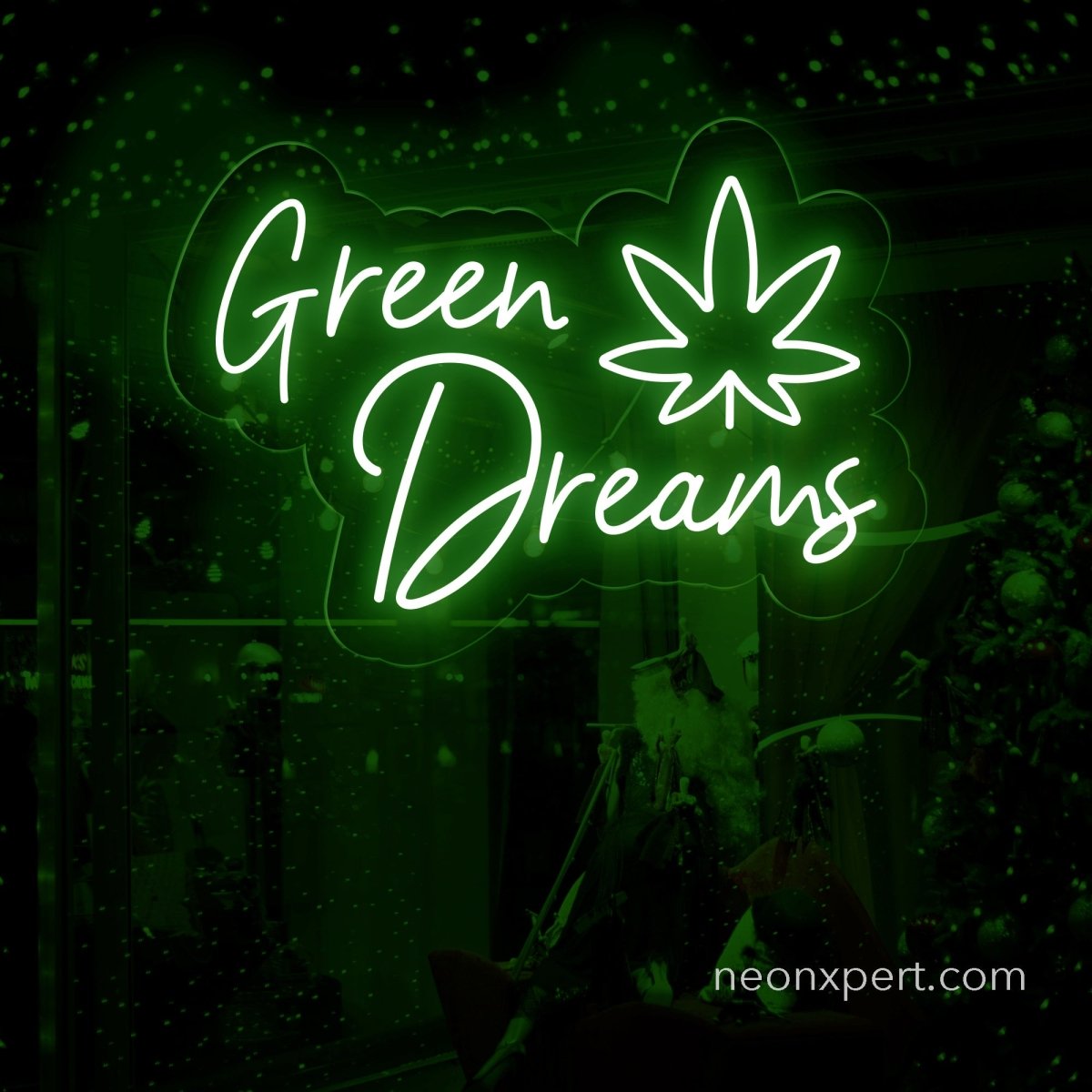 Green Dream LED Neon Sign Dispensary Decor - NeonXpert12 x 8 inGreen