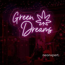 Green Dream LED Neon Sign Dispensary Decor - NeonXpert12 x 8 inHot Pink