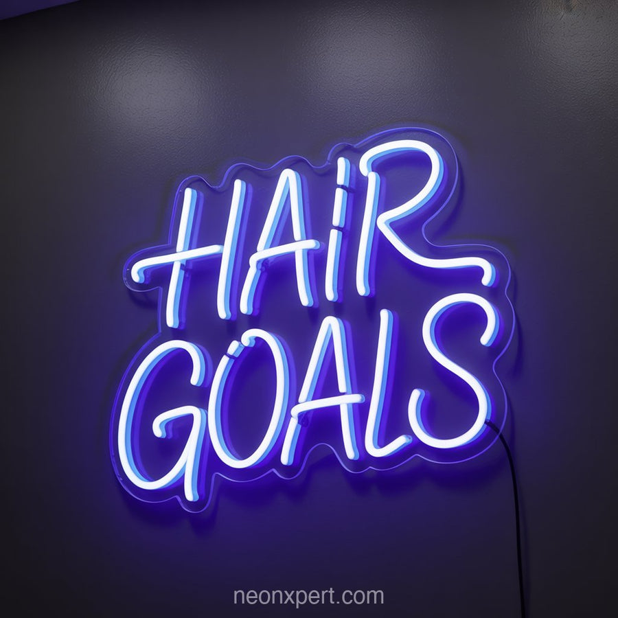 Hair Goals | Trendy Neon Light for Salon Spaces - NeonXpertSmallWhite