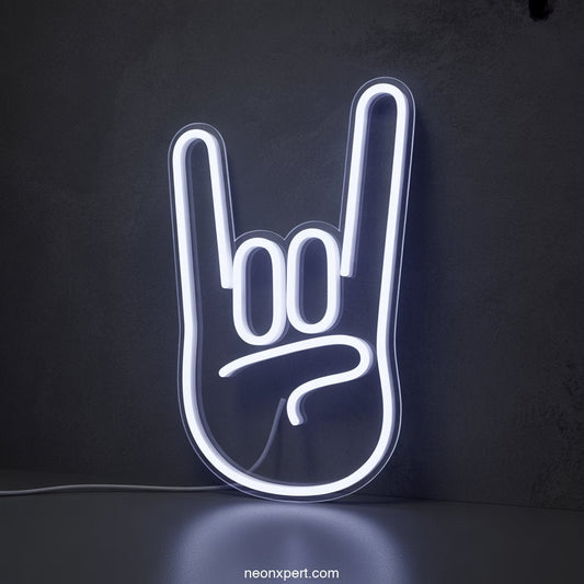 Hang Loose Hand Sign LED Neon Sign - NeonXpertSmallWhite