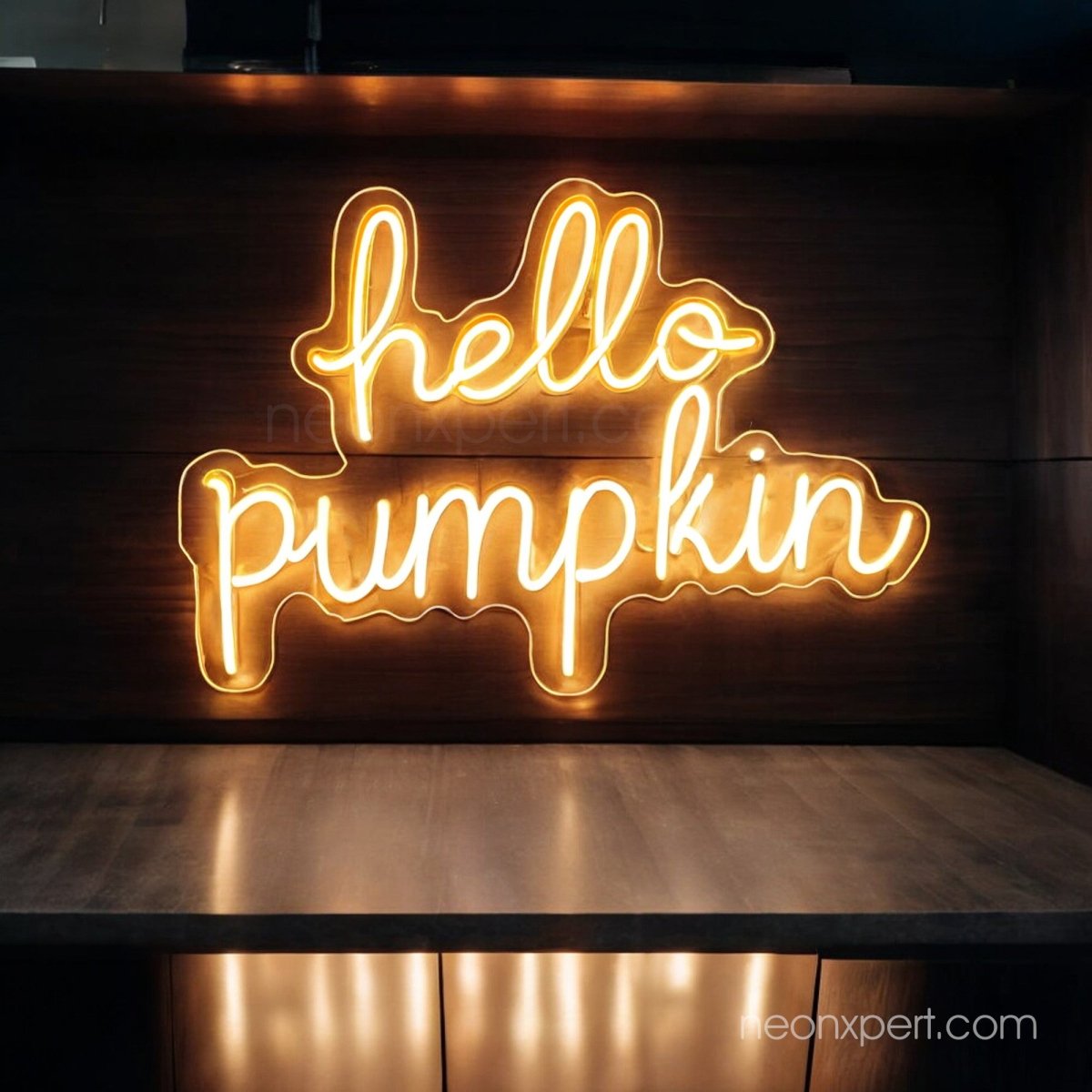 Hello Pumpkin Neon Sign | Halloween Decor - NeonXpert