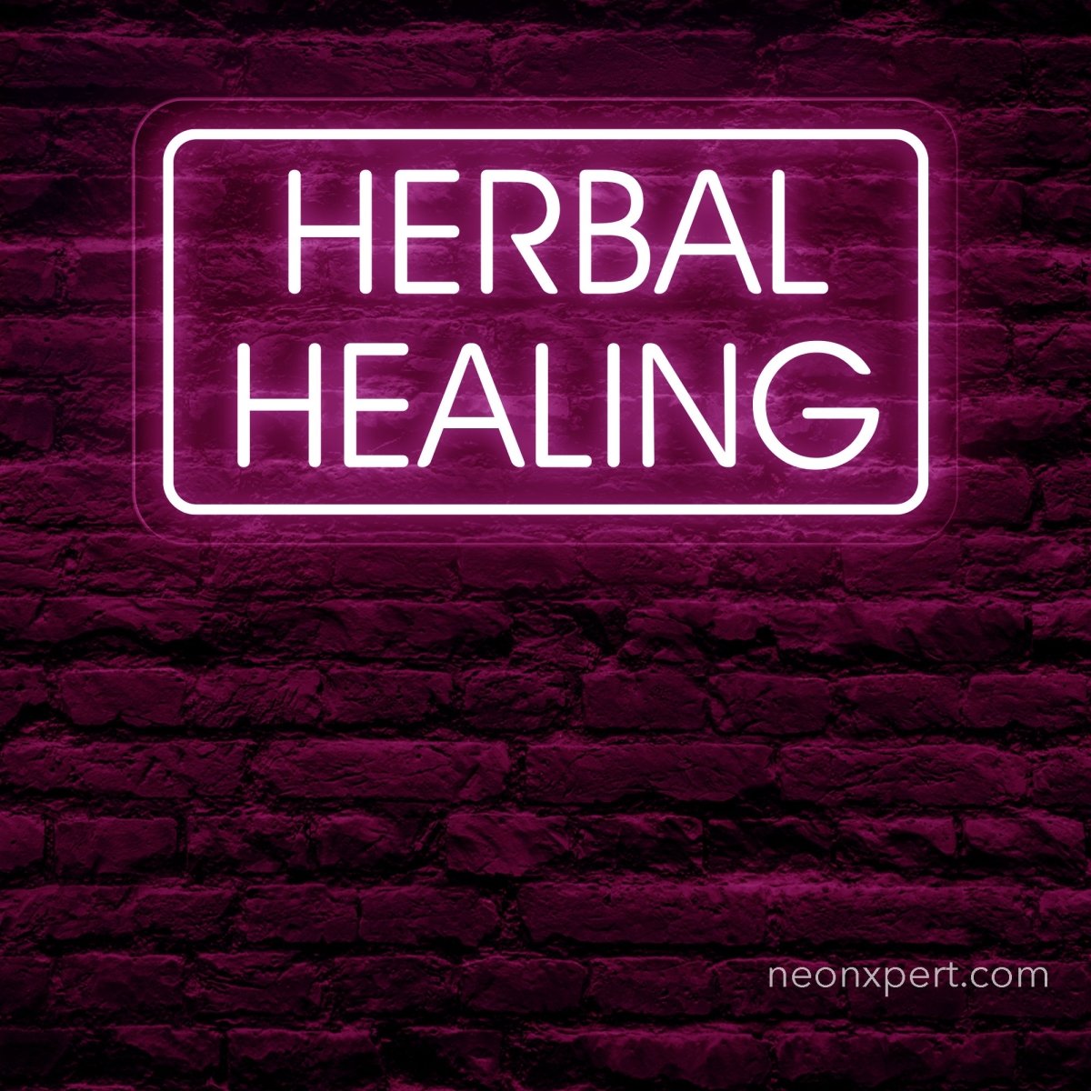 Herbal Healing Neon Sign - NeonXpert15 x 8 inHot Pink