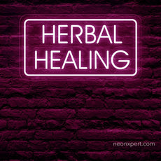 Herbal Healing Neon Sign - NeonXpert15 x 8 inHot Pink