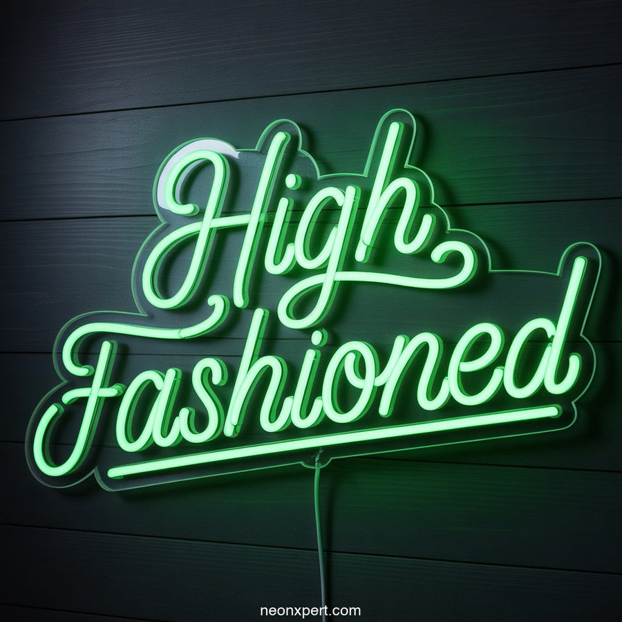 High Fashioned Weed Neon Sign Room Decor - NeonXpertSmallWhite