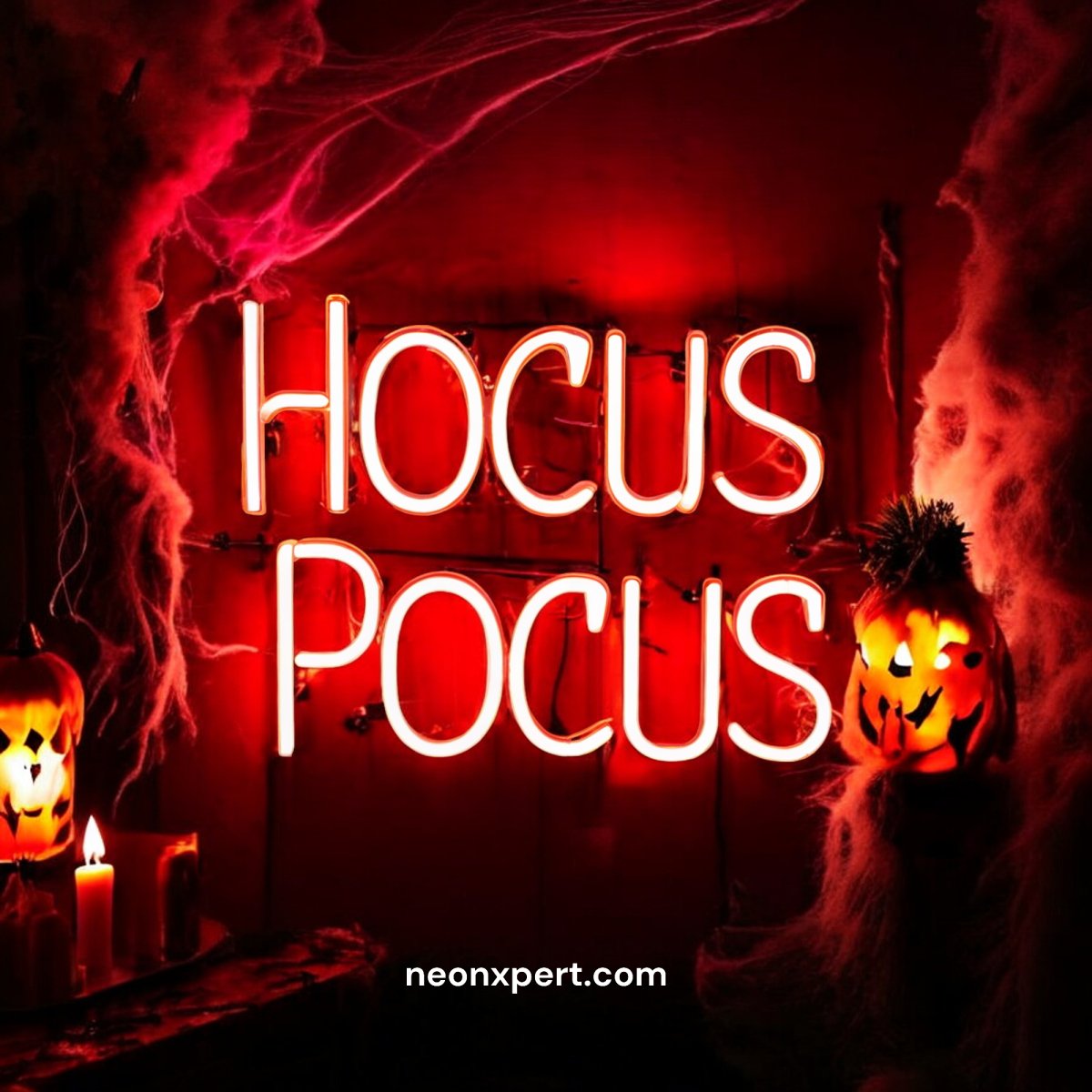 HOCUS POCUS LED Neon Sign | Halloween Decor - NeonXpert