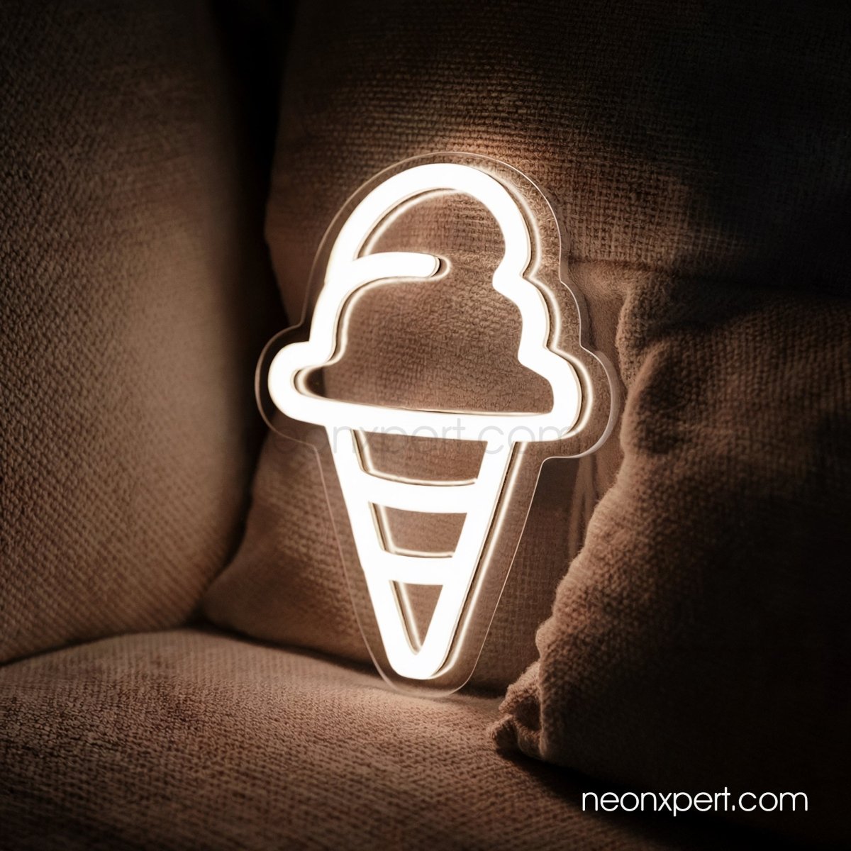 Ice Cream Cone LED Neon Sign - NeonXpert