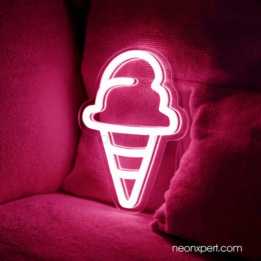 Ice Cream Cone LED Neon Sign - NeonXpert