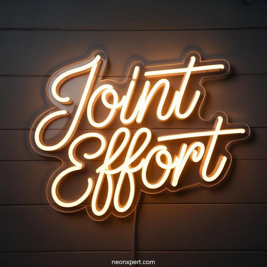 Joint Effort weed neon sign - NeonXpertSmallWhite