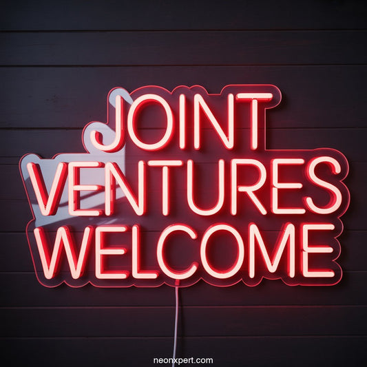 Joint Ventures Welcome Weed Neon Sign Light - NeonXpertSmallWhite