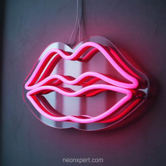 LED Neon Lips | Stylish Neon Light for Salon Decor - NeonXpertSmallWhite