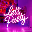 Let's Party LED Neon Sign Party Decor - NeonXpert