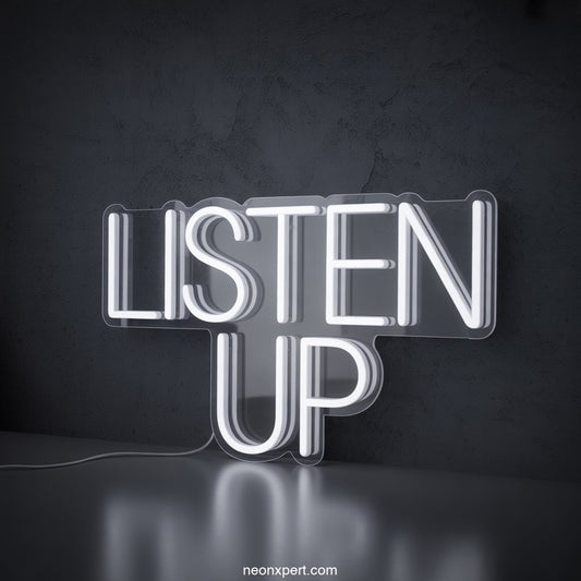 Listen Up LED Neon Art Sign Neon Light