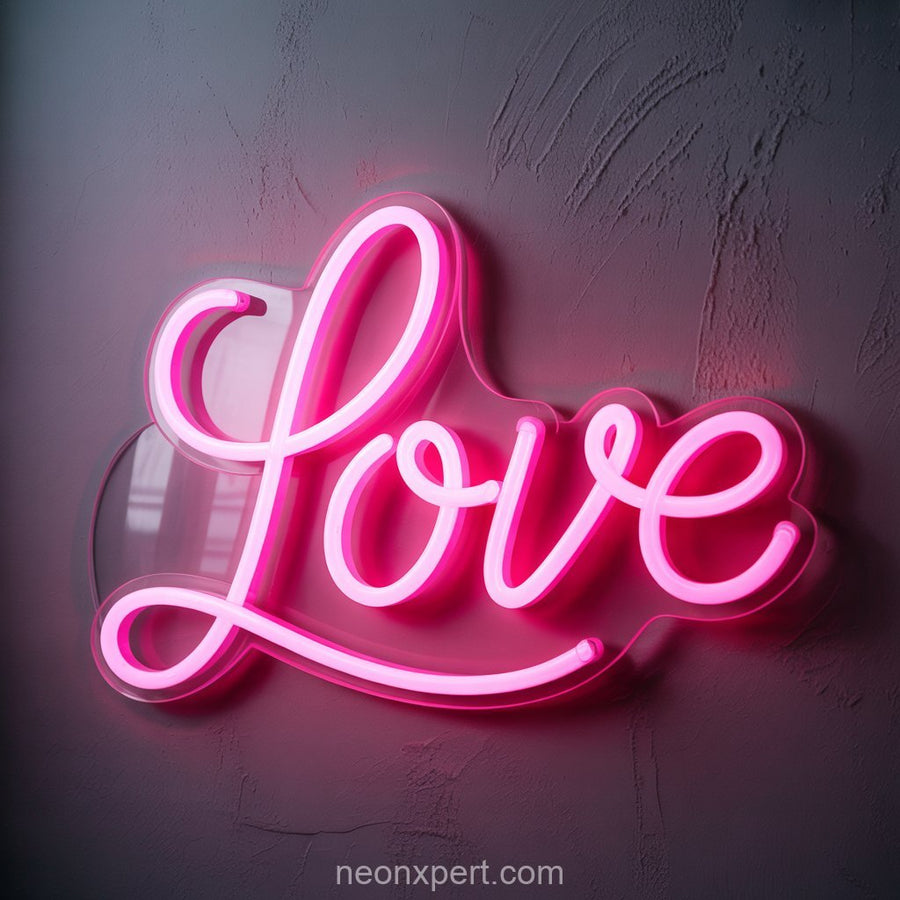 Love | Wedding Neon Sign for Romantic Celebrations - NeonXpertSmallWhite
