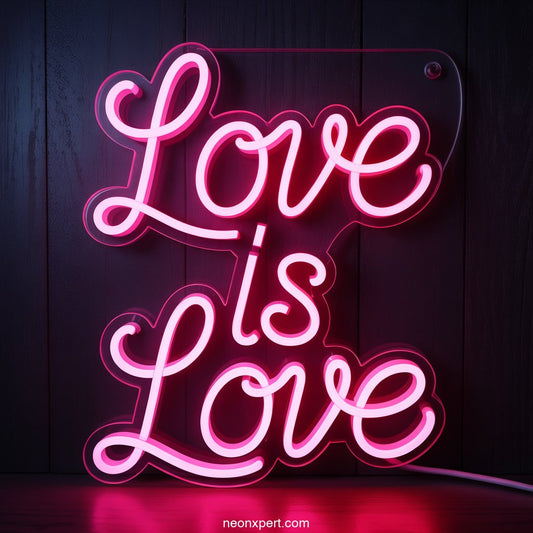 Love is Love Neon Sign for Romantic Wall Decor