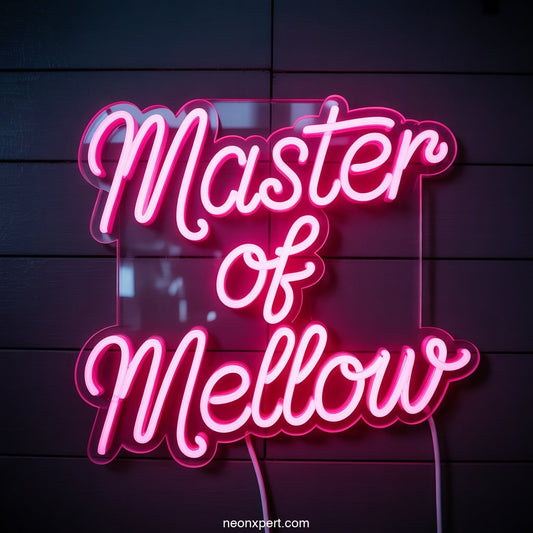 Master of Mellow weed neon sign light - NeonXpertSmallWhite