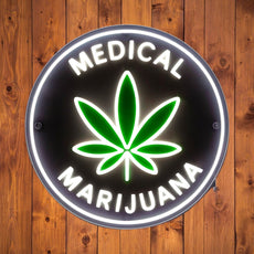 Medical Marijuana LED Neon Light - NeonXpert15 x 15 inGreen