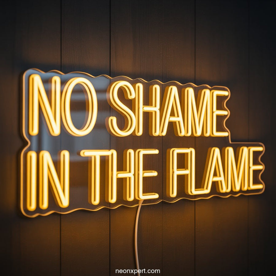 No Shame in the Flame weed neon sign - NeonXpertSmallWhite