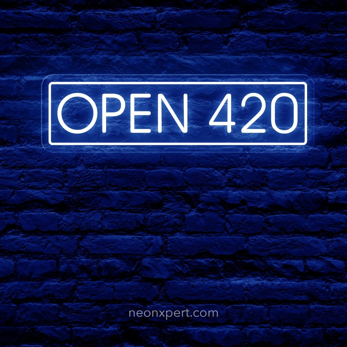 Open 420 LED Neon Sign - NeonXpert12 x 4 in (USB)Red