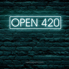 Open 420 LED Neon Sign - NeonXpert12 x 4 in (USB)Red