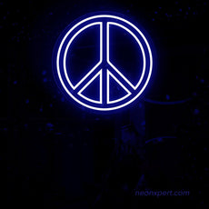 Peace LED Neon Sign Board - NeonXpert