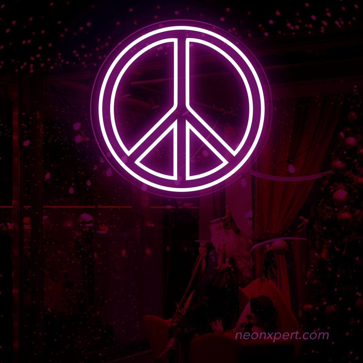 Peace LED Neon Sign Board - NeonXpert