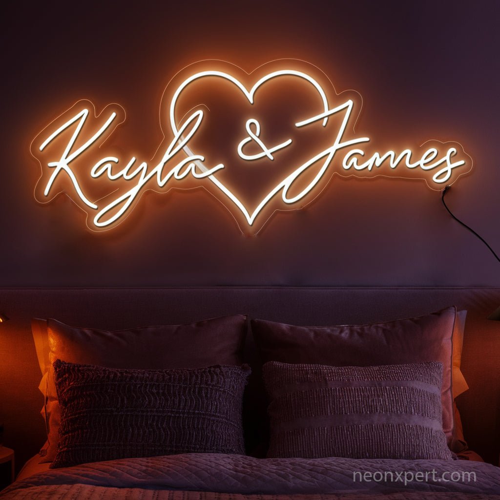 Personalized Couple Name Neon Sign – NeonXpert