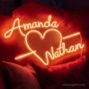 Personalized Couple Name Neon Sign - NeonXpert