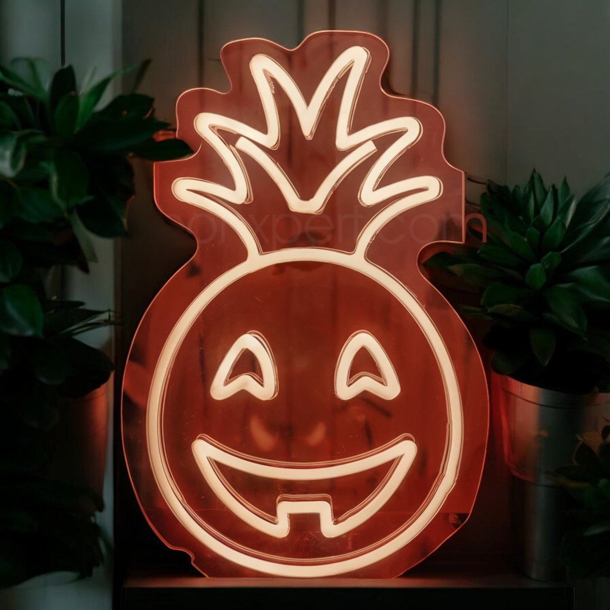 Pineapple Jack - O - Lantern LED Neon Sign | Halloween Decoration - NeonXpert