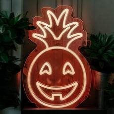 Pineapple Jack - O - Lantern LED Neon Sign | Halloween Decoration - NeonXpert