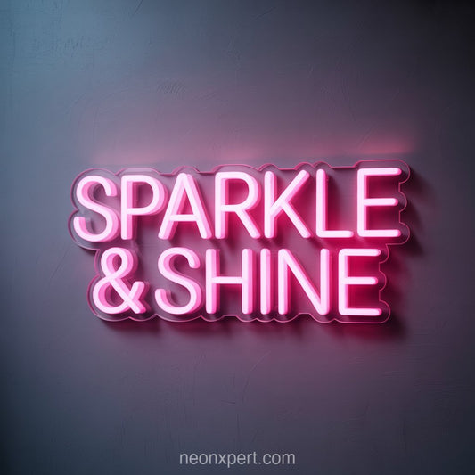 Sparkle & Shine | Neon Light for Beauty & Hair Salon - NeonXpertSmallWhite