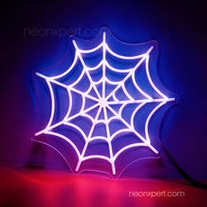 Spider Web LED Neon Sign | Halloween Decor - NeonXpert