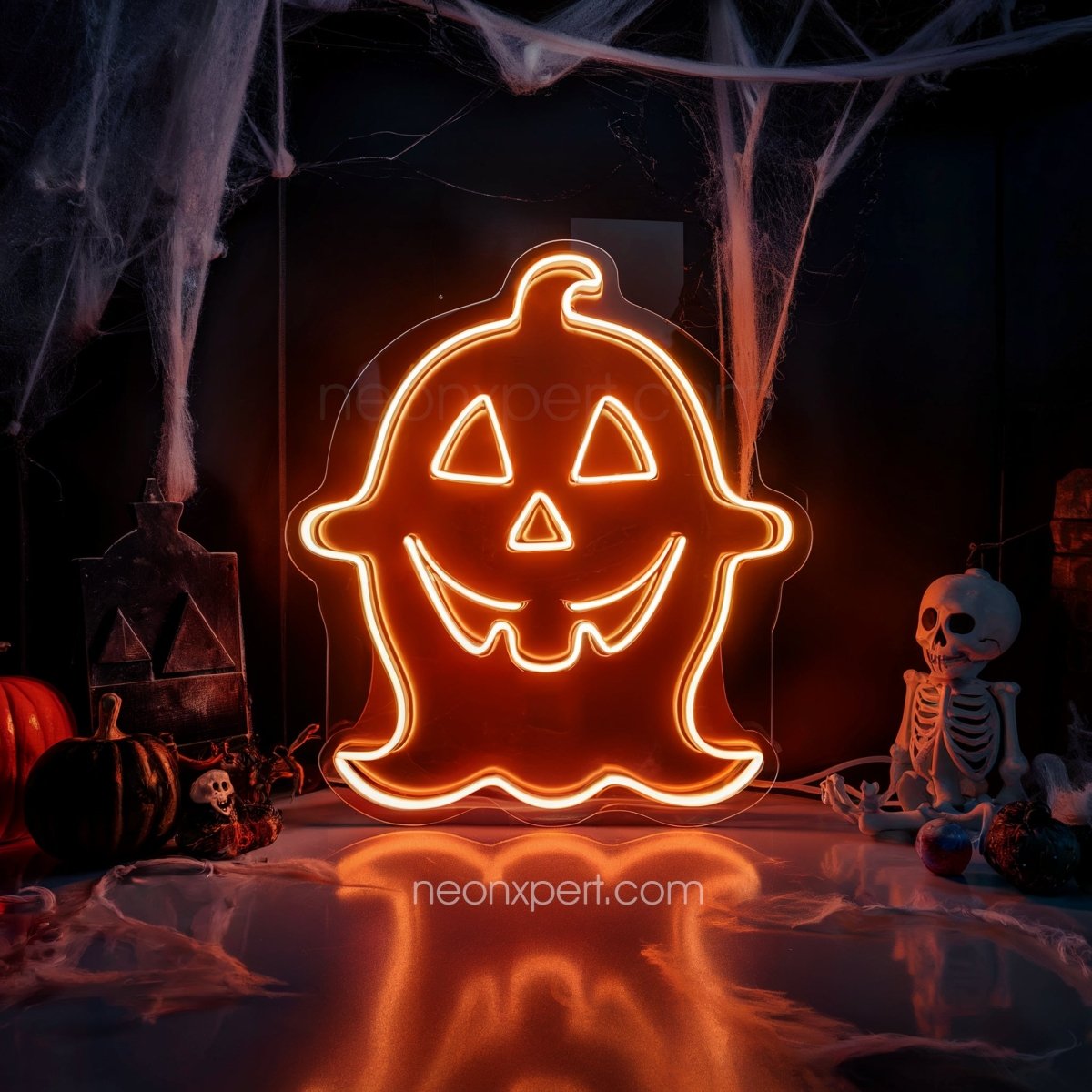 Ghost outlets Neon Sign. Spooky Halloween Led neon lamp. Halloween light decor