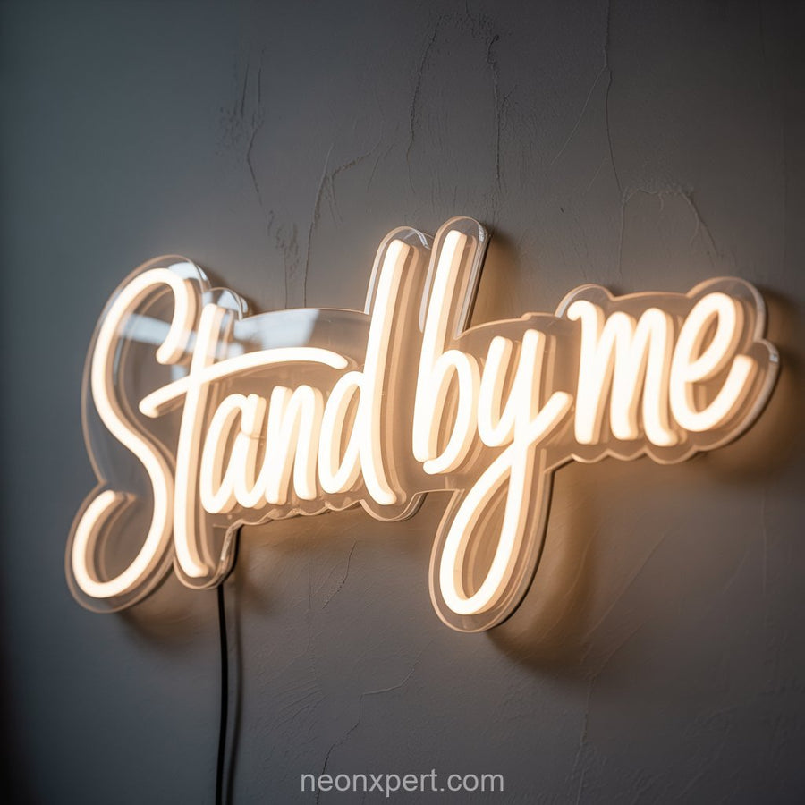 Stand by Me | Wedding Neon Sign for Romantic Celebrations - NeonXpertSmallWhite