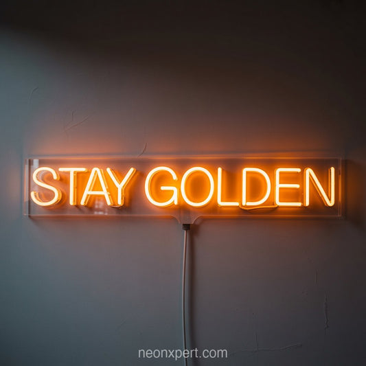 Stay Golden | Neon Light for Beauty & Hair Salon - NeonXpertSmallWhite