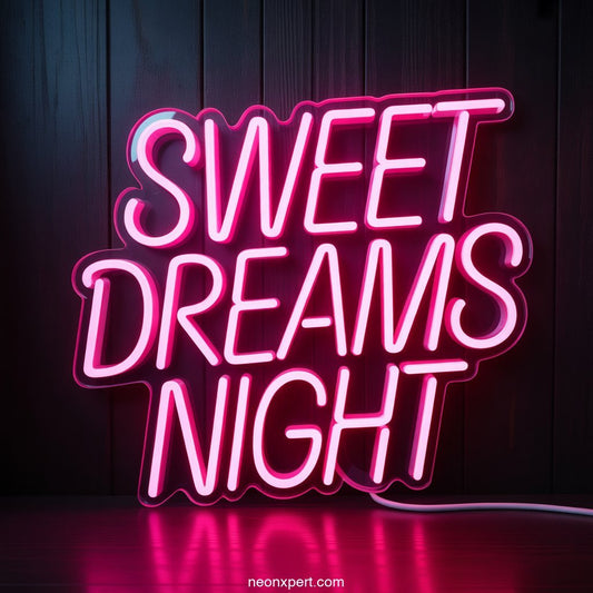 Sweet Dreams Neon Sign Home Decor - NeonXpertSmallWhite