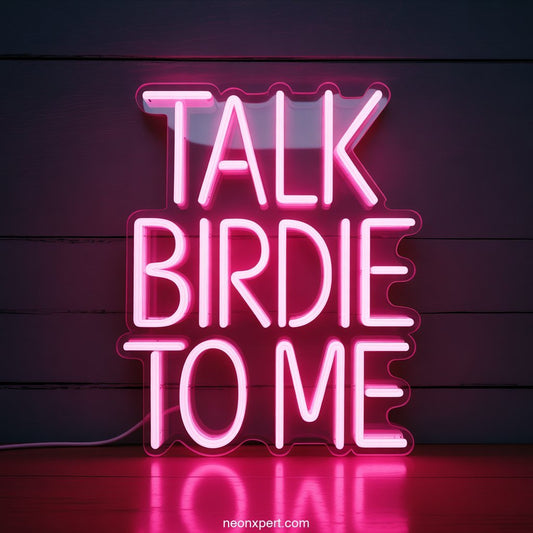 Talk Birdie to Me Neon Light Wall Art - NeonXpertSmallWhite