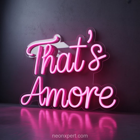 That's Amore | Wedding Neon Sign for Romantic Celebrations - NeonXpertSmallWhite