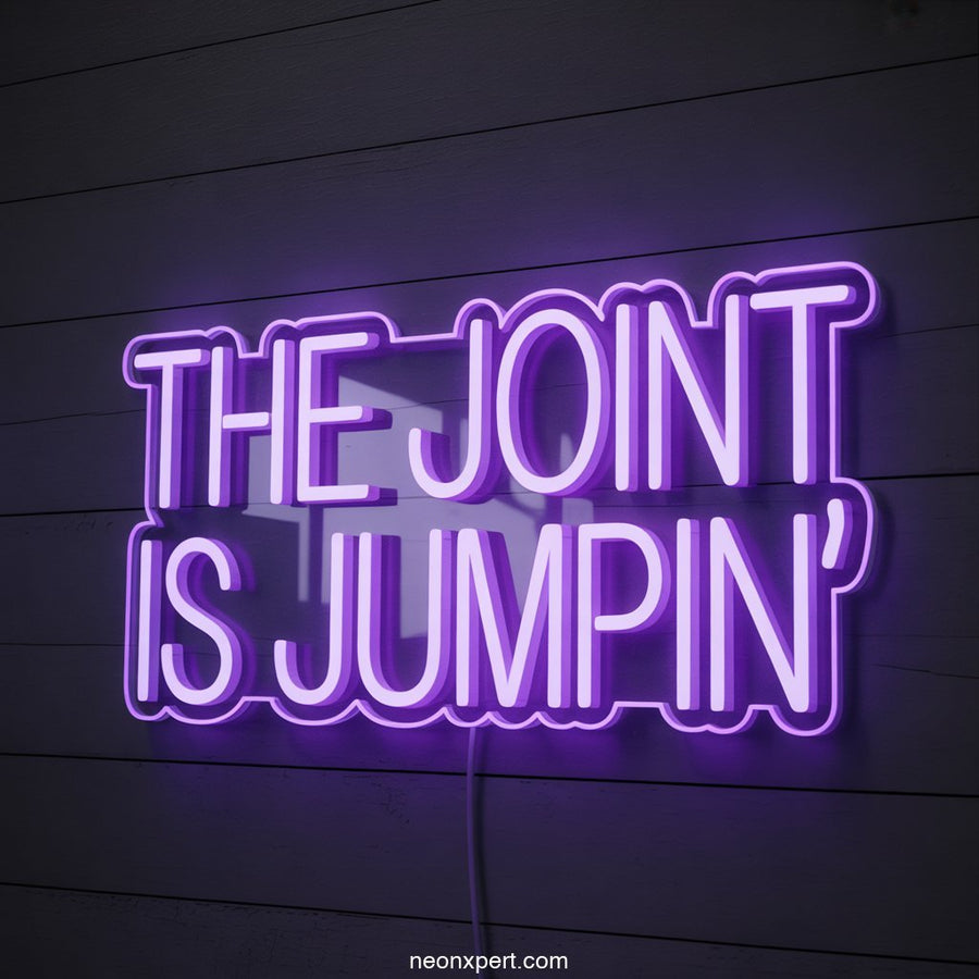 The Joint Is Jumpin' weed neon light - NeonXpertSmallWhite