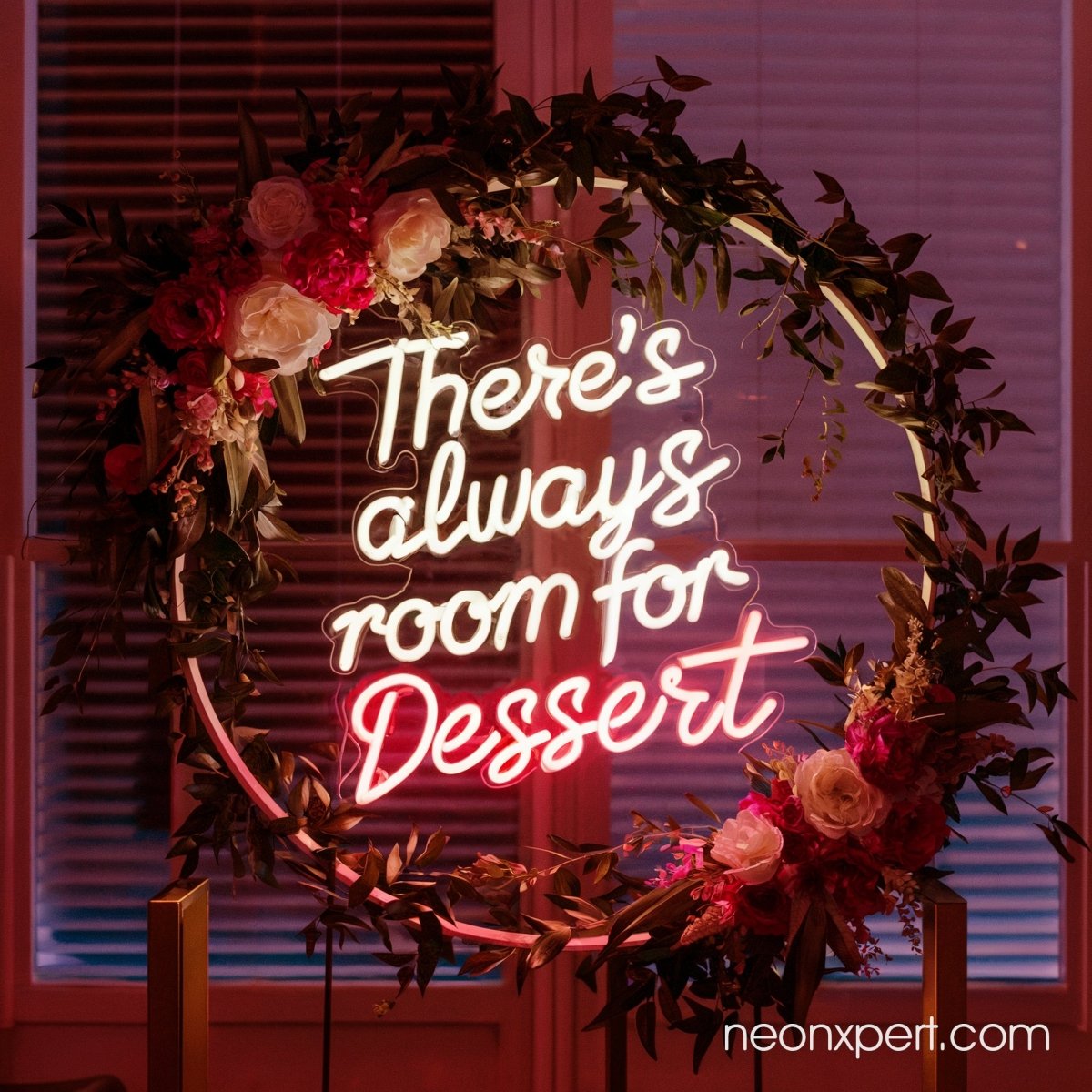 There's Always Room For Dessert Neon Sign - NeonXpert