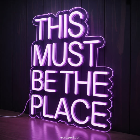 This Must Be The Place Neon Light for Party Decor - NeonXpertSmallWhite